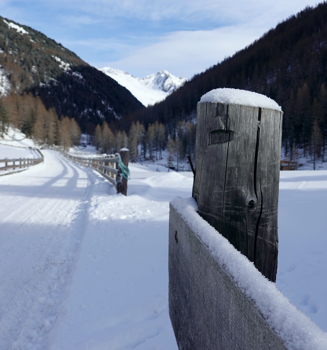 Winterlandschaft in Rein in Taufers